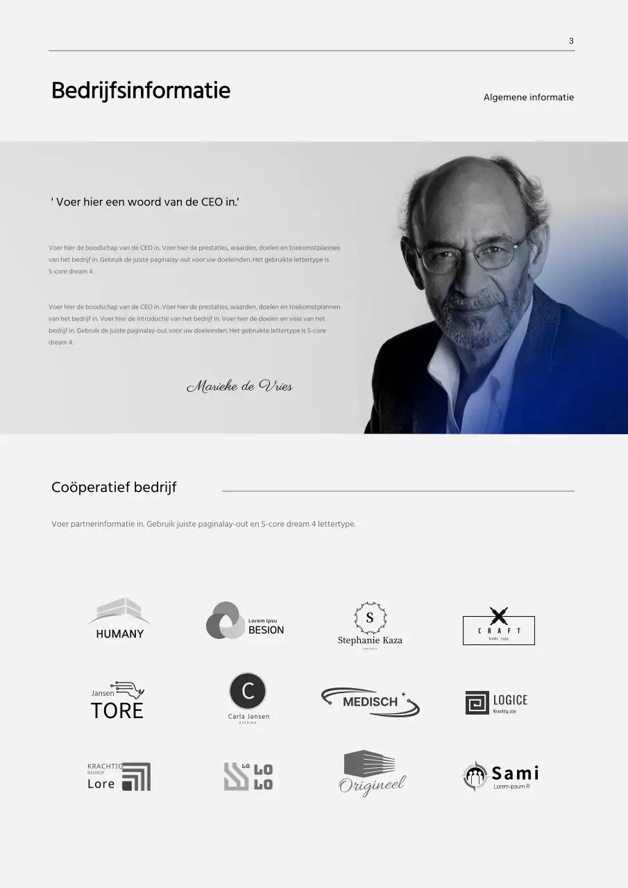 Zwart en blauw kleurverloop concept productie business plan