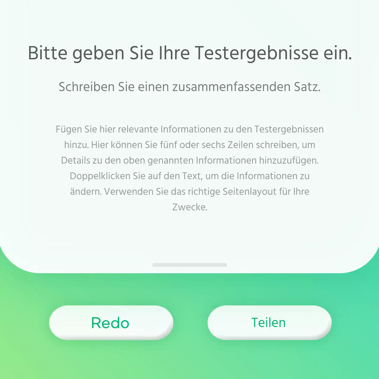 Einfaches einfaches psychologisches Testkonzept mit Gradienten