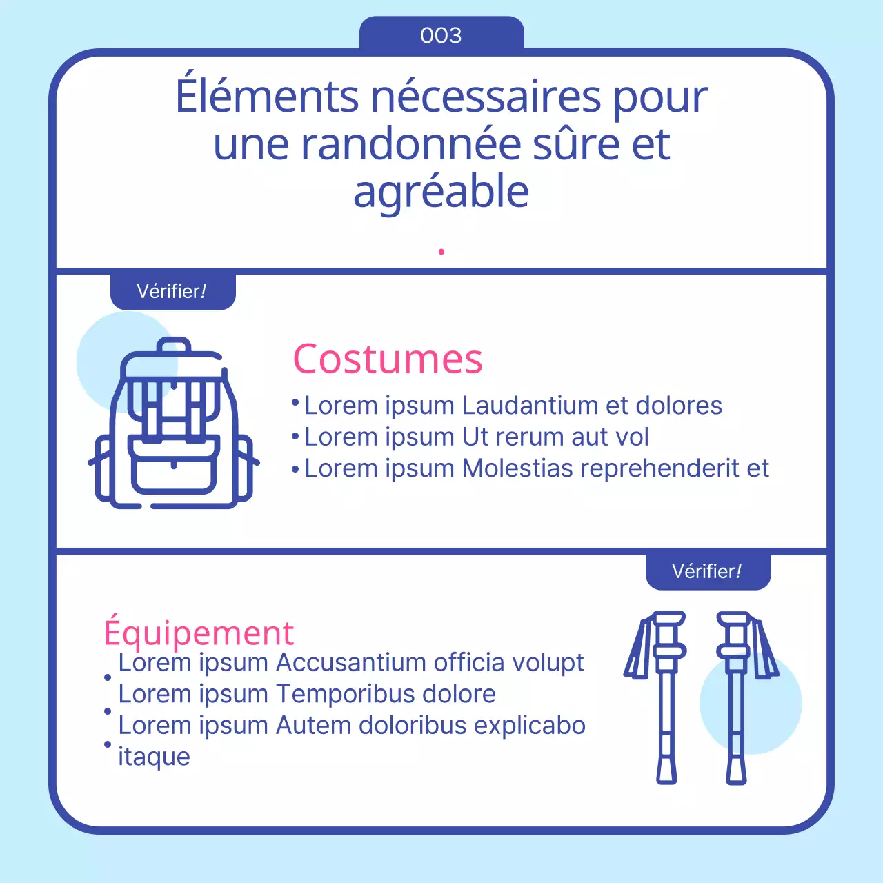 Guide des randonnées pré-hivernales avec l'icône bleue de l'hiver