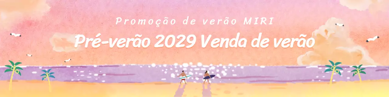 Venda de verão de ilustrações sentimentais a aguarela em cor-de-rosa e roxo