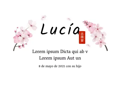 Letra blanca ilustrada resaltada Etiqueta tradicional de agradecimiento sencillo