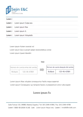 carta de empresa simple carta de empresa cooperación empresarial plantilla de documento comercial