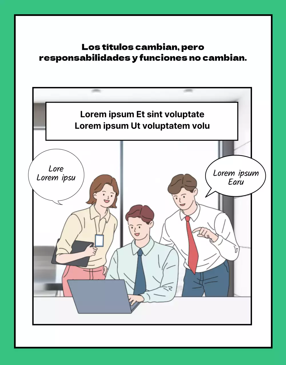 Página de noticias de la empresa en formato webtoon