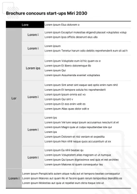 Proposition de concours noir et simple