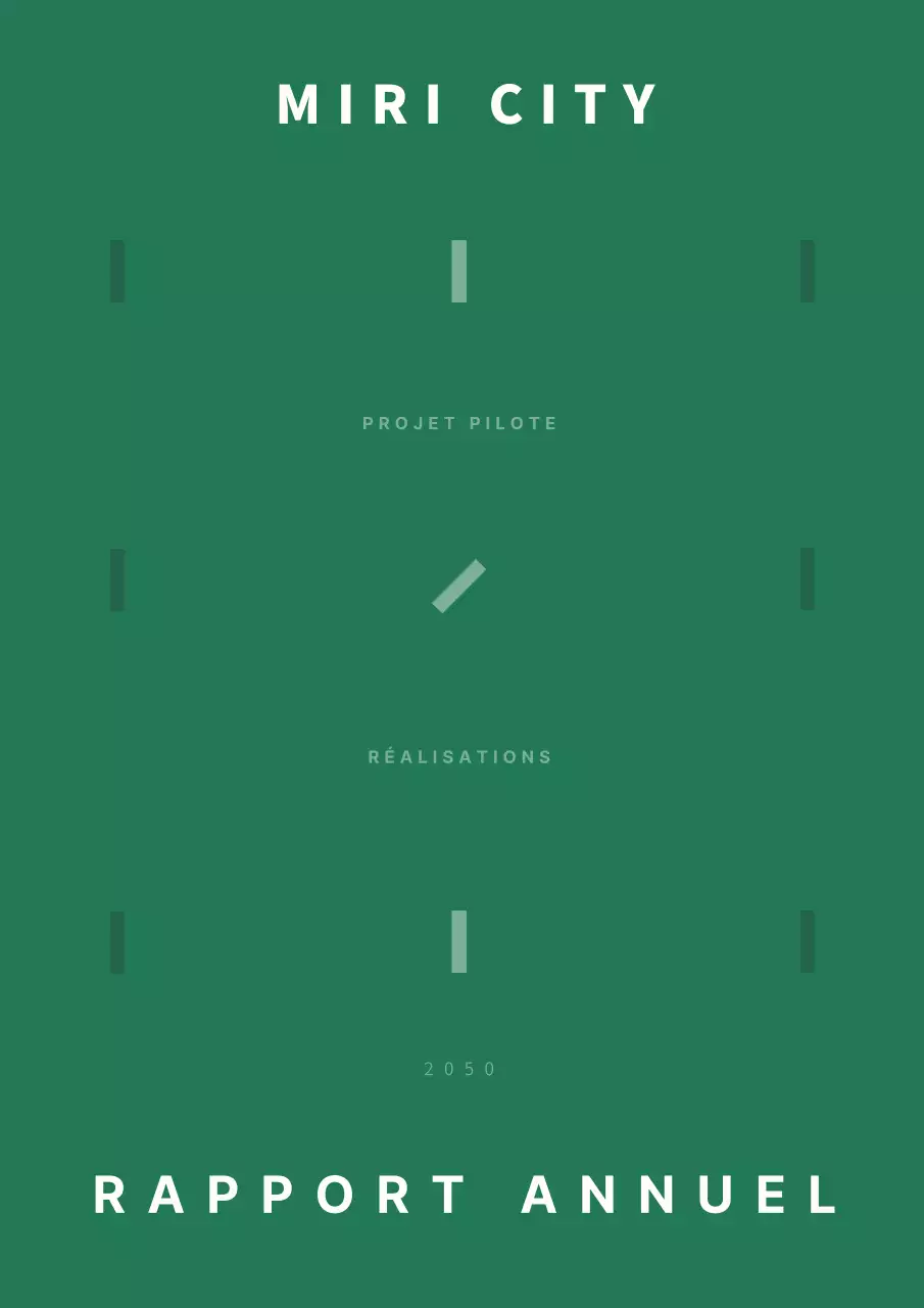 Page de couverture du rapport vert et blanc sur le secteur public