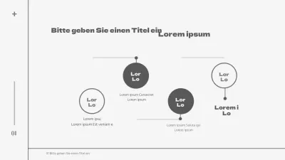 Sauberes Konzept Roadmap-Diagramm-Design in Grau und Schwarz