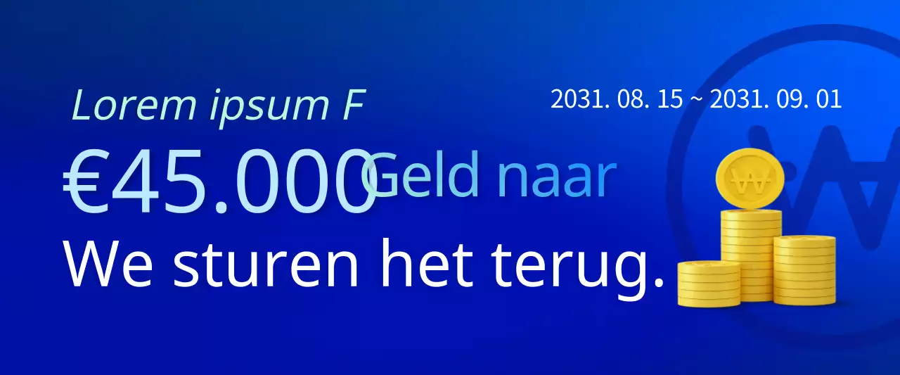 Kleurverloop voorraad gebeurtenis horizontale web banner in blauw en lichtblauw