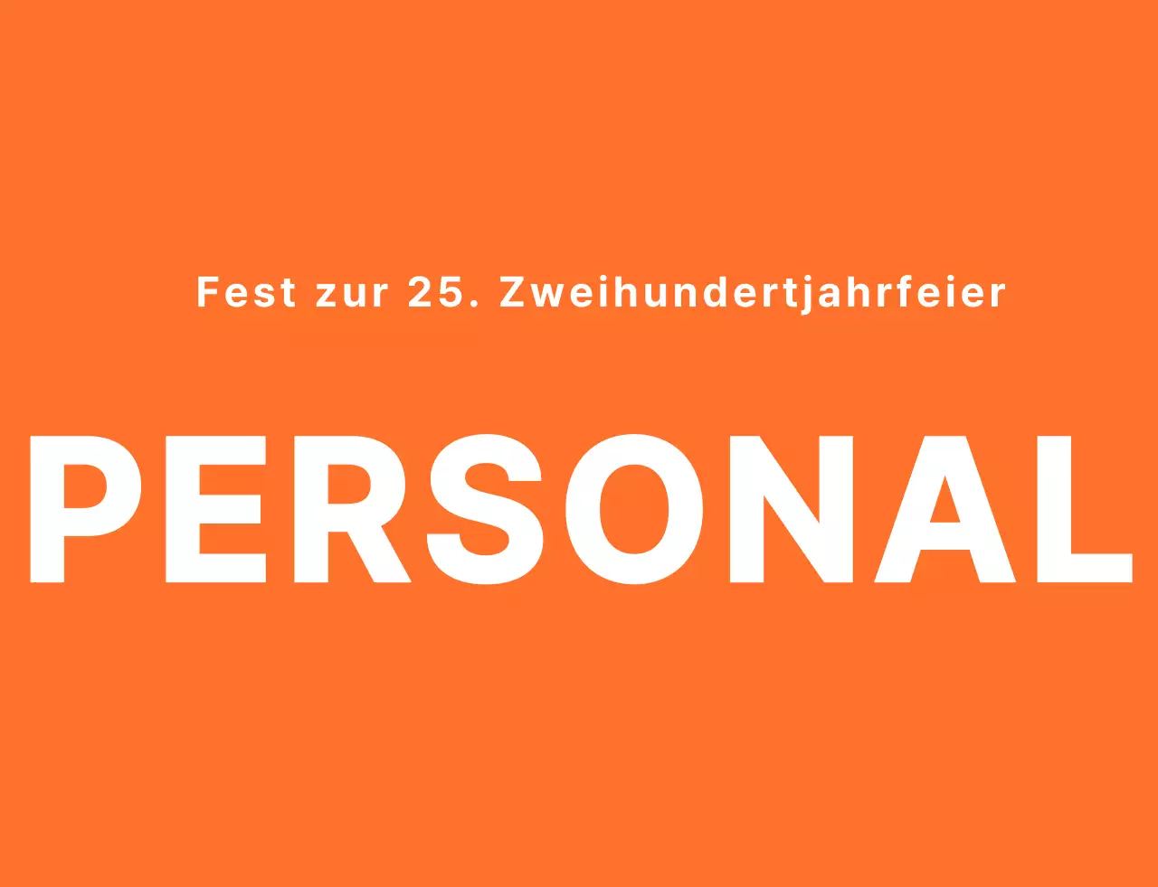 T-Shirt für das Personal von Highschool-Festivals in einem sauberen, orange-weißen Logo-Stil
