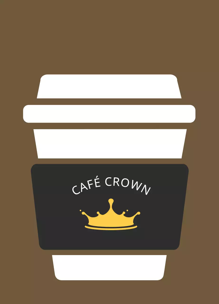 Coroa castanhaChaveiro acrílico para cafés