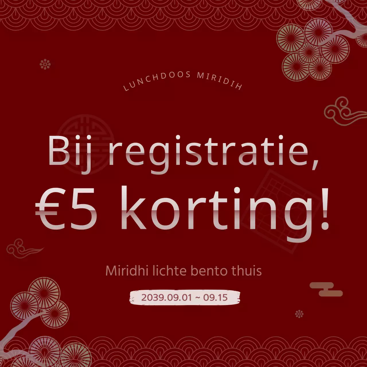 Korting op traditionele rode en witte Koreaanse concept bentodozen