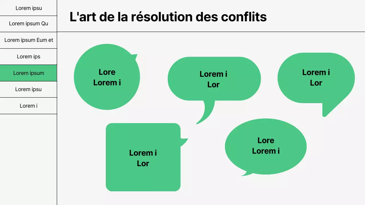 Formation aux techniques de communication de base en vert et blanc