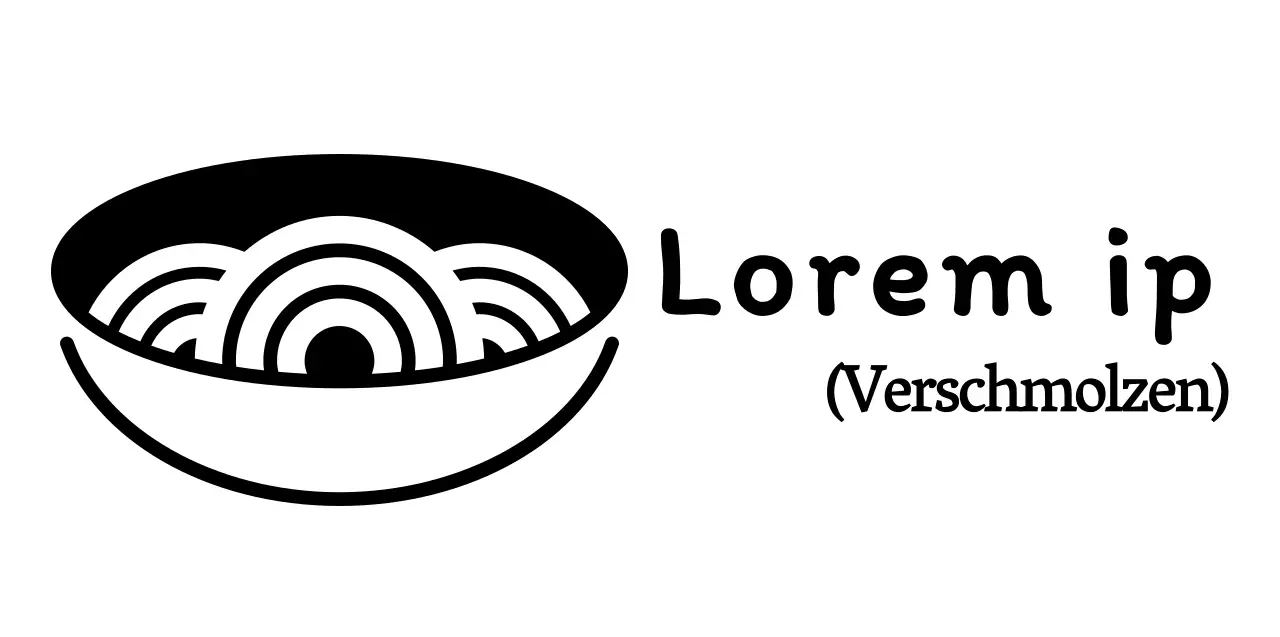 Einfache schwarze und weiße Lebensmittel-Symbol und Text Kombination Logo-Stil für die Förderung der koreanischen Restaurant