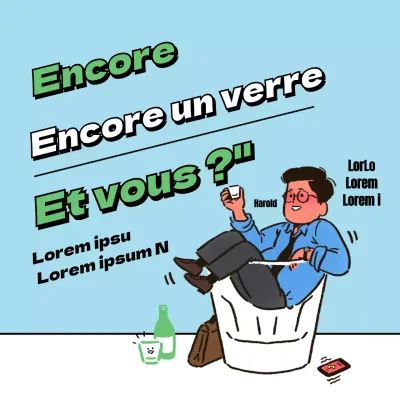 Une campagne de fin d'année pour une consommation saine d'alcool en bleu-vert clair