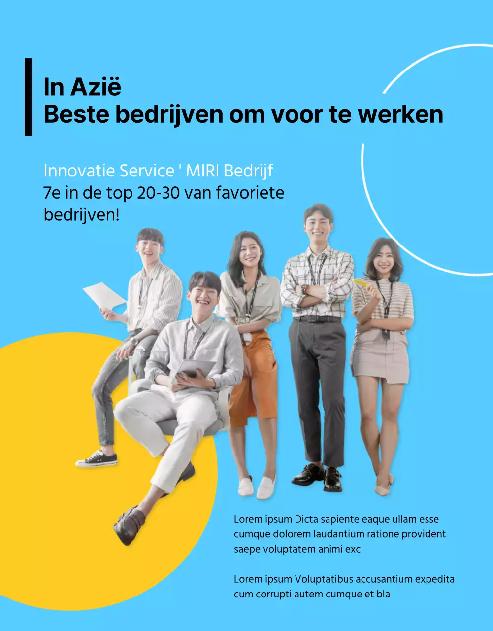 Kleurrijke nieuwsbrief bedrijfscultuur