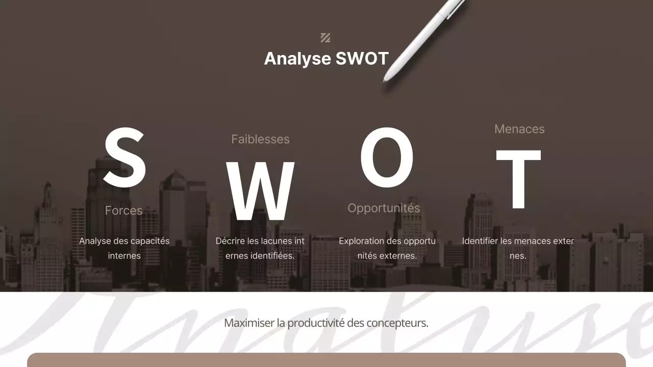 Analyse SWOT des activités de Brown