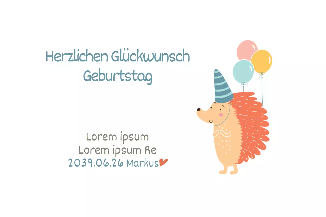 Geburtstag des Igels