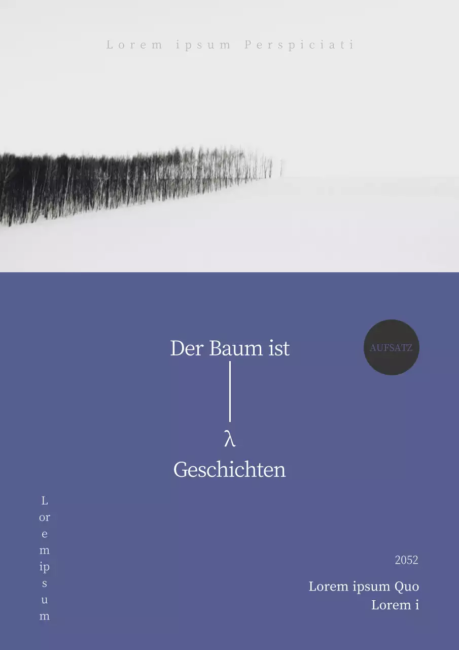 Einfacher persönlicher Aufsatz in Weiß und Blau
