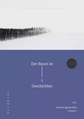 Einfacher persönlicher Aufsatz in Weiß und Blau