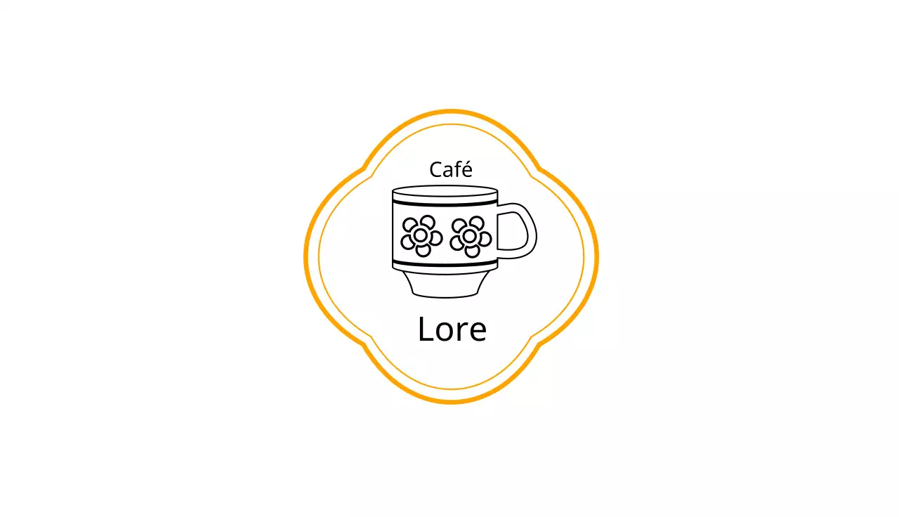 Cartão de visita com ilustração de chávena de chá com logótipo vintage simples para um café