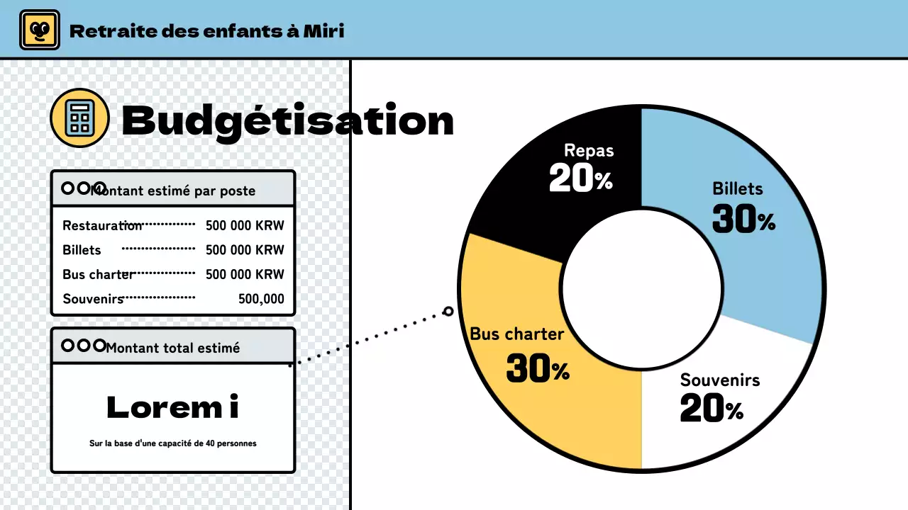 Camp d'hiver pour enfants avec un style mignon en bleu clair et vert