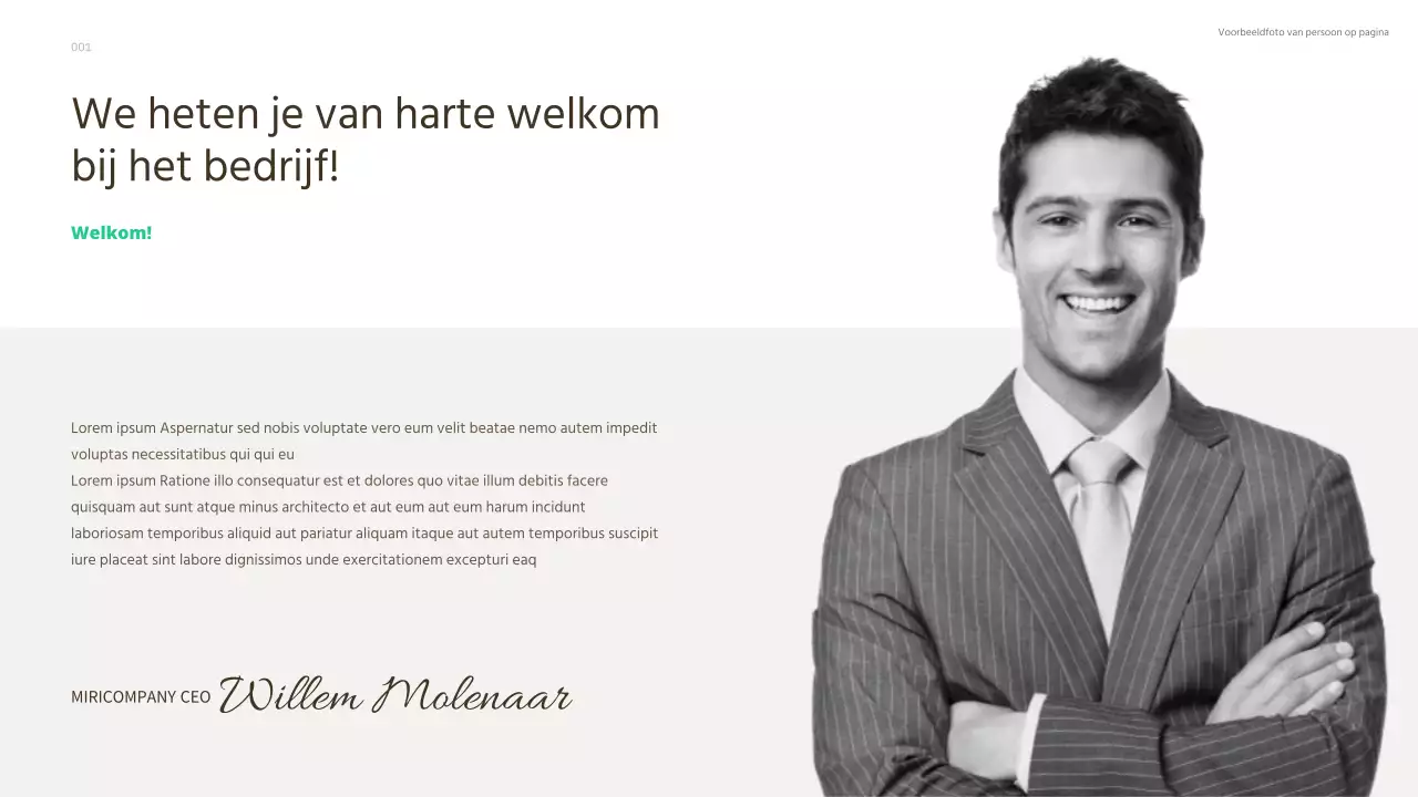 Een eenvoudige, basisgids voor nieuwe werknemers met groene accenten