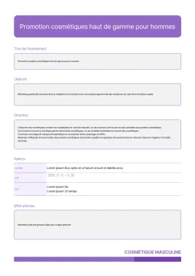 Plan de relations publiques aux accents violets