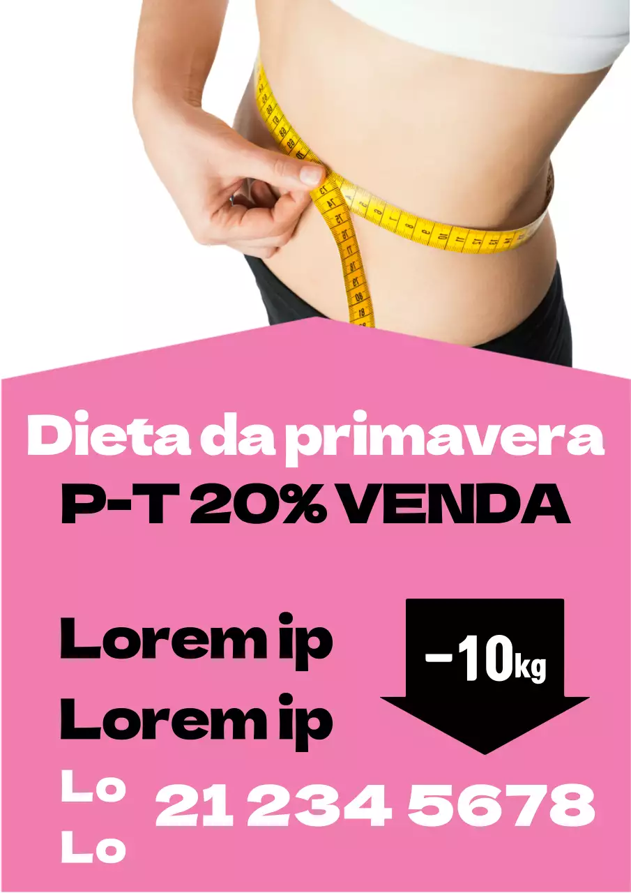 Evento de desconto no curso de dieta