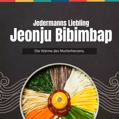 Bewerben Sie Ihr Sushi-Menü mit Fotos von schwarzen Lebensmitteln und traditionellen Illustrationen