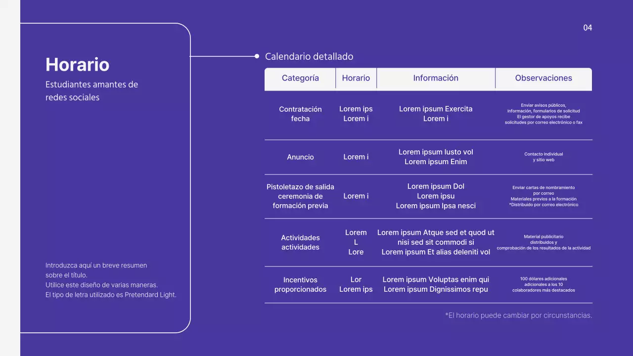 Presentación del plan operativo de Boraton para los estudiantes universitarios seguidores del SNS