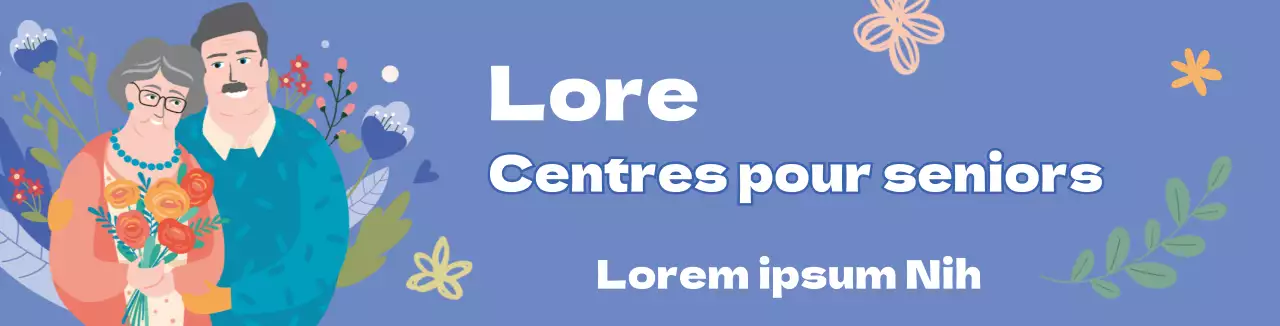 Bleu Illustration chaude d'un centre d'aide sociale