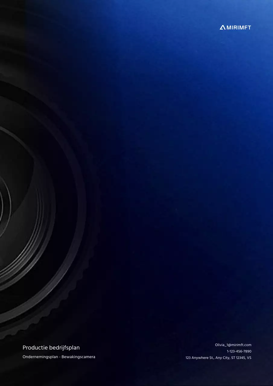 Zwart en blauw kleurverloop concept productie business plan