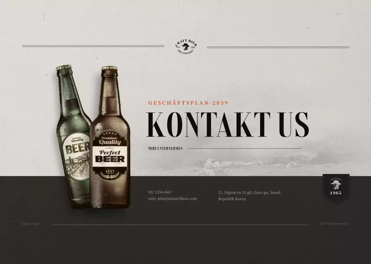 Retro-Konzept Spirituosen-Federband in Braun und Orange