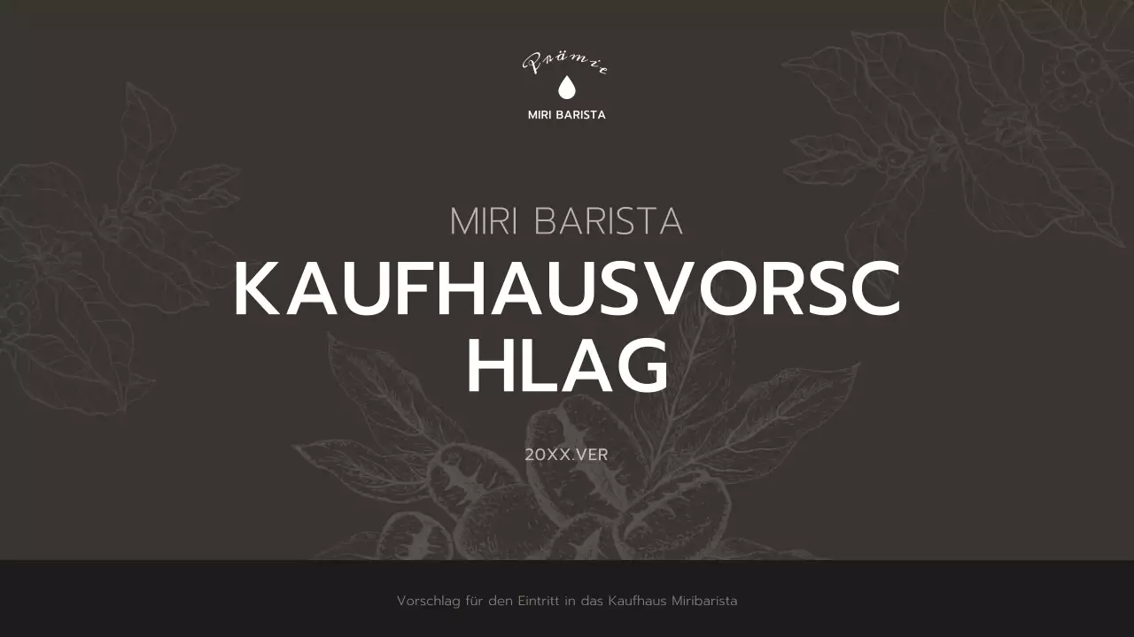 Brown Simple Department Store Vorschlag Präsentation für ein Café