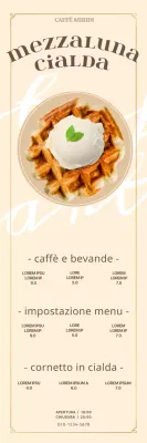 Striscione da caffè giallo vintage all'uncinetto