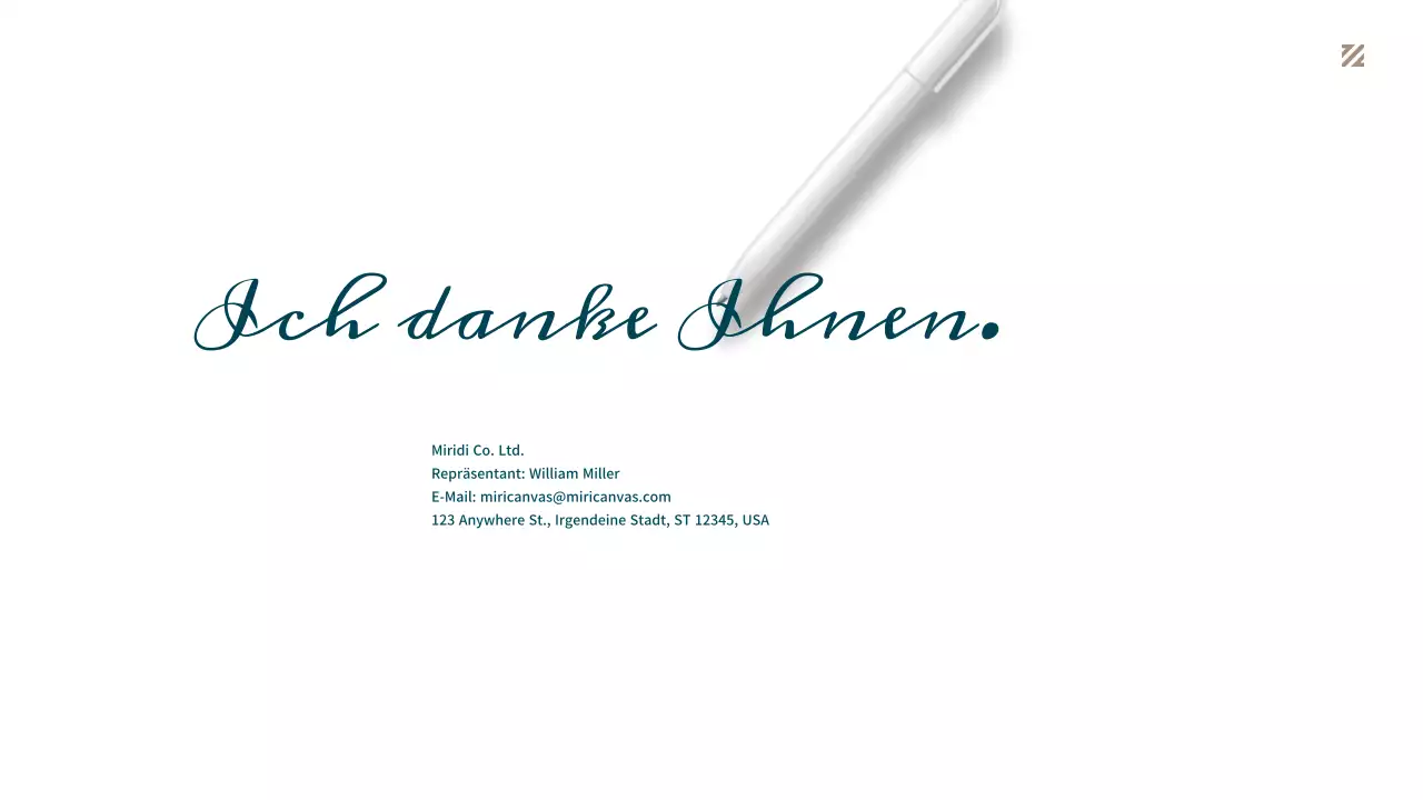 Einfaches Geschäftsangebot in Türkis und Braun