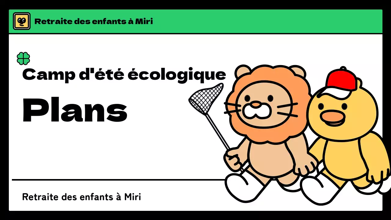 Camp d'hiver pour enfants avec un style mignon en bleu clair et vert