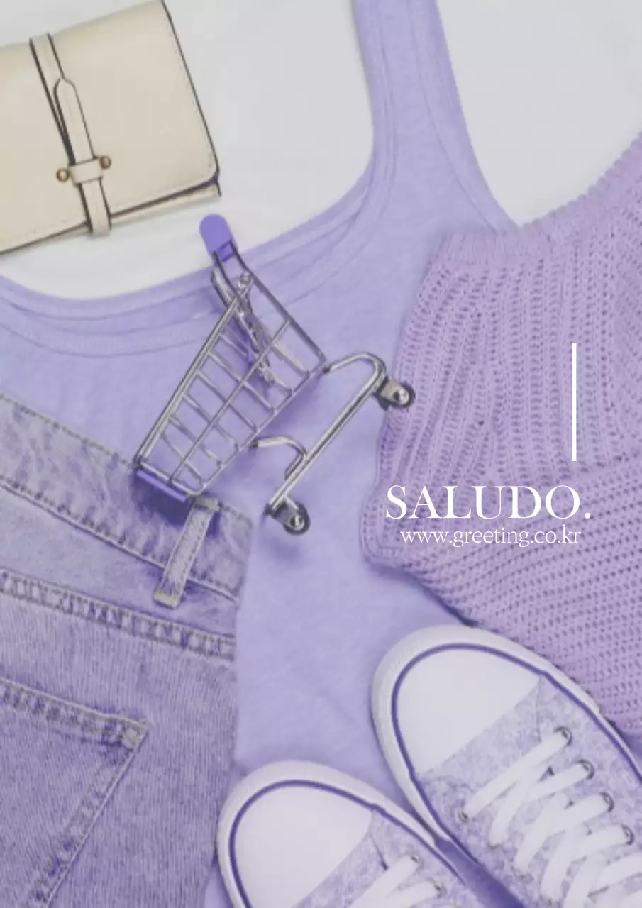 Elegante cartel de centro comercial con diseño de reembolso en malva