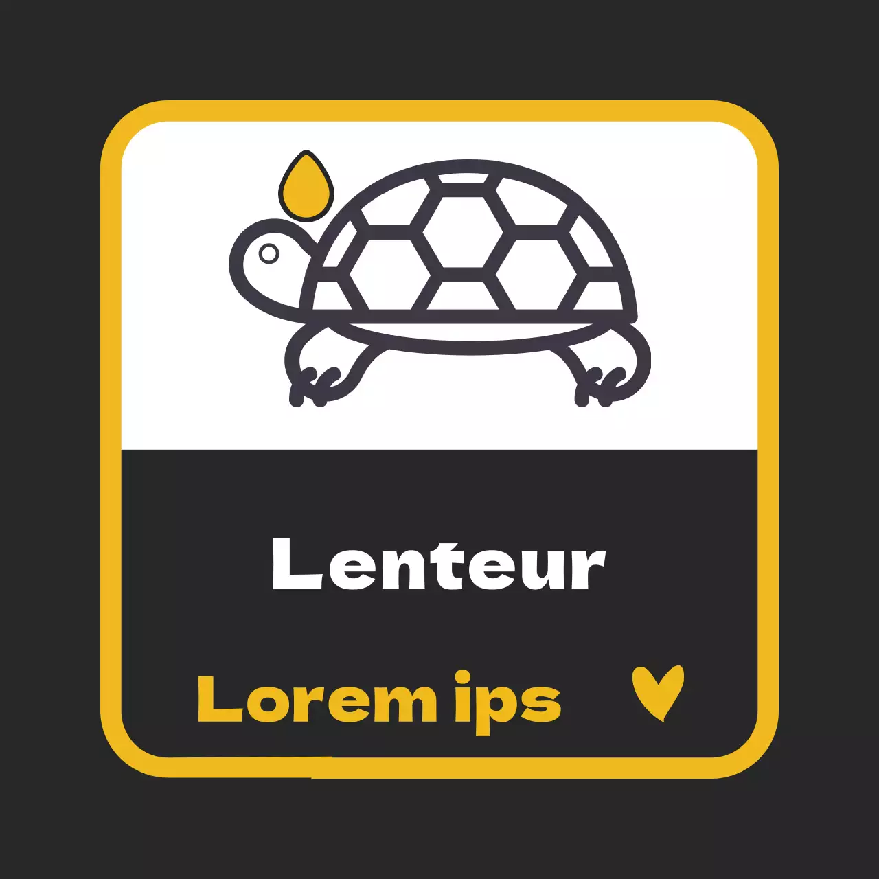 Jaune Noir Instructions de conduite pour débutants faciles à lire