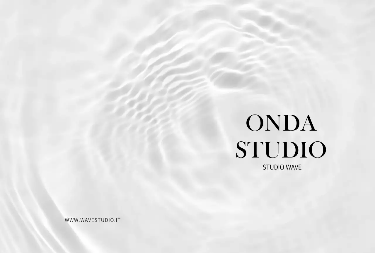 Wave Photography Studio semplice Cartella di prenotazione