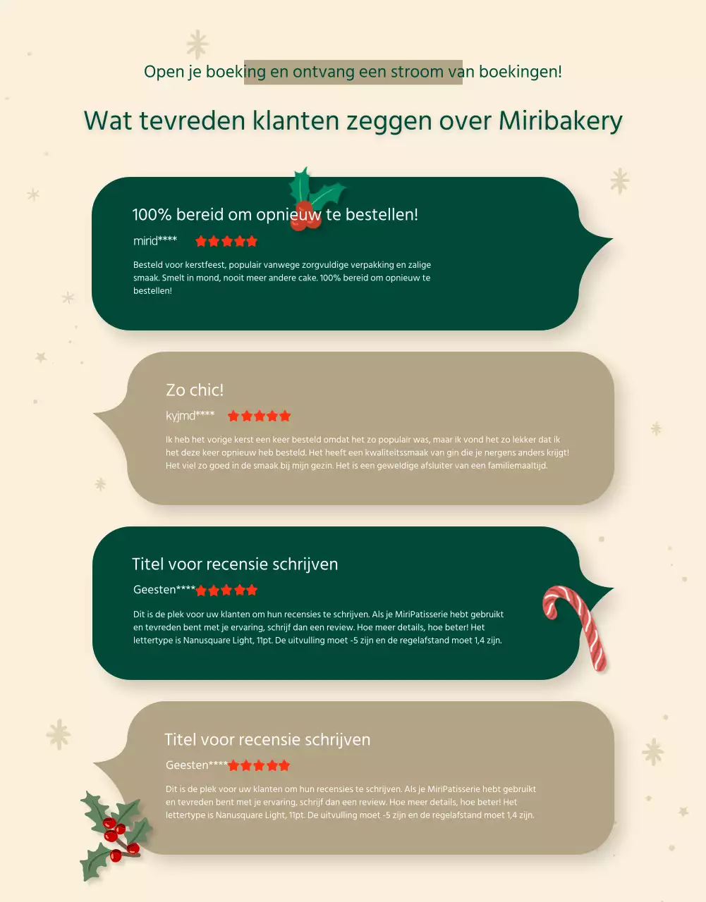 Groene Winter Illustratie Kersttaart Aanpassing Vakantiediner Detailpagina