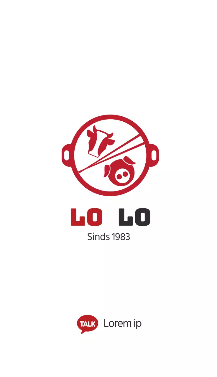 rood illustratie logo eenvoudig restaurant vlees