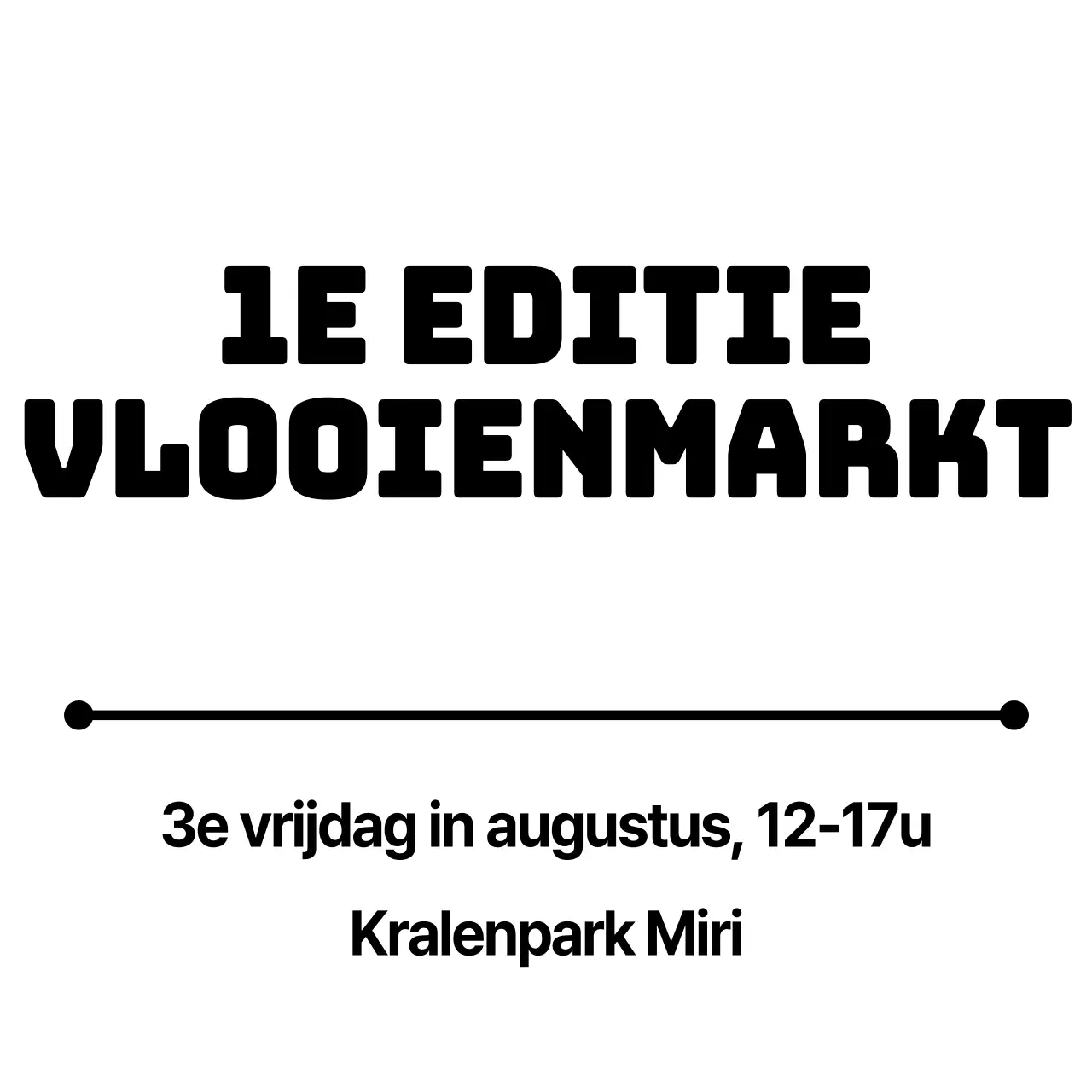 Eenvoudige, strakke lay-outstijl voor tekstuitlijning Over vlooienmarkt