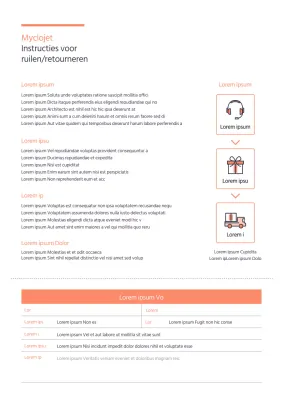 Terugbetalingsgids voor de koraalkleur en het winkelpictogram