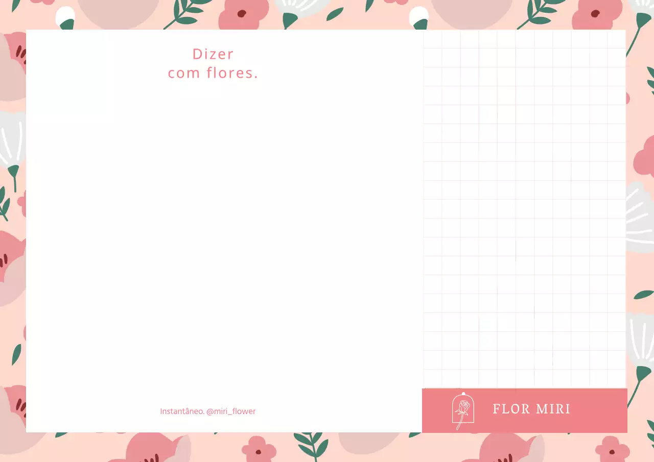 Bloco de notas rosa ilustrado com conceito minimalista
