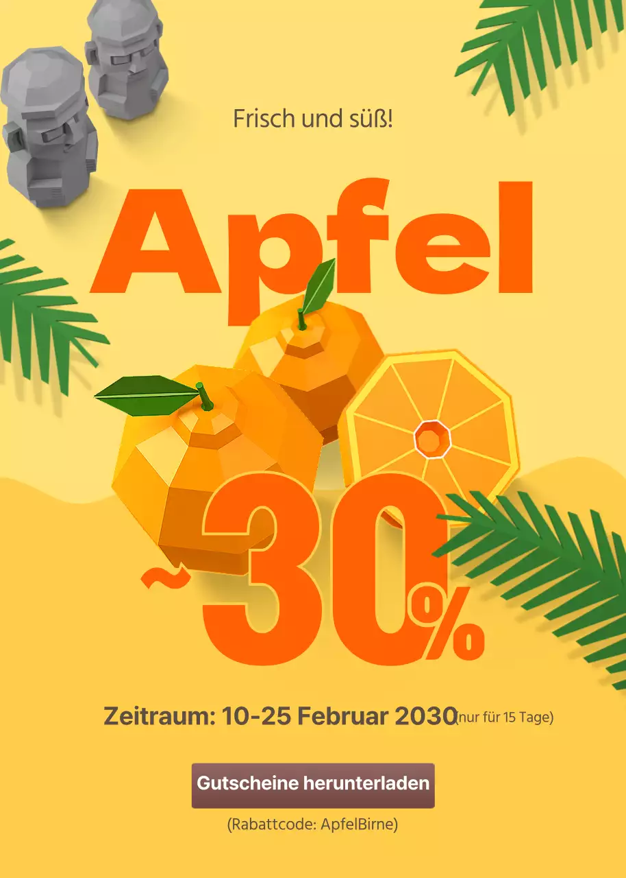 Gelber Hallabong Jeju Rabatt Veranstaltung Coupon