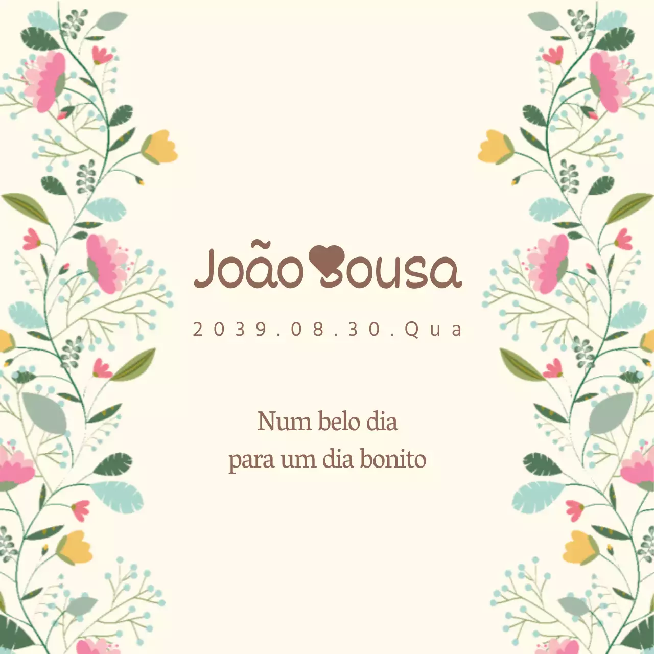Um belo dia