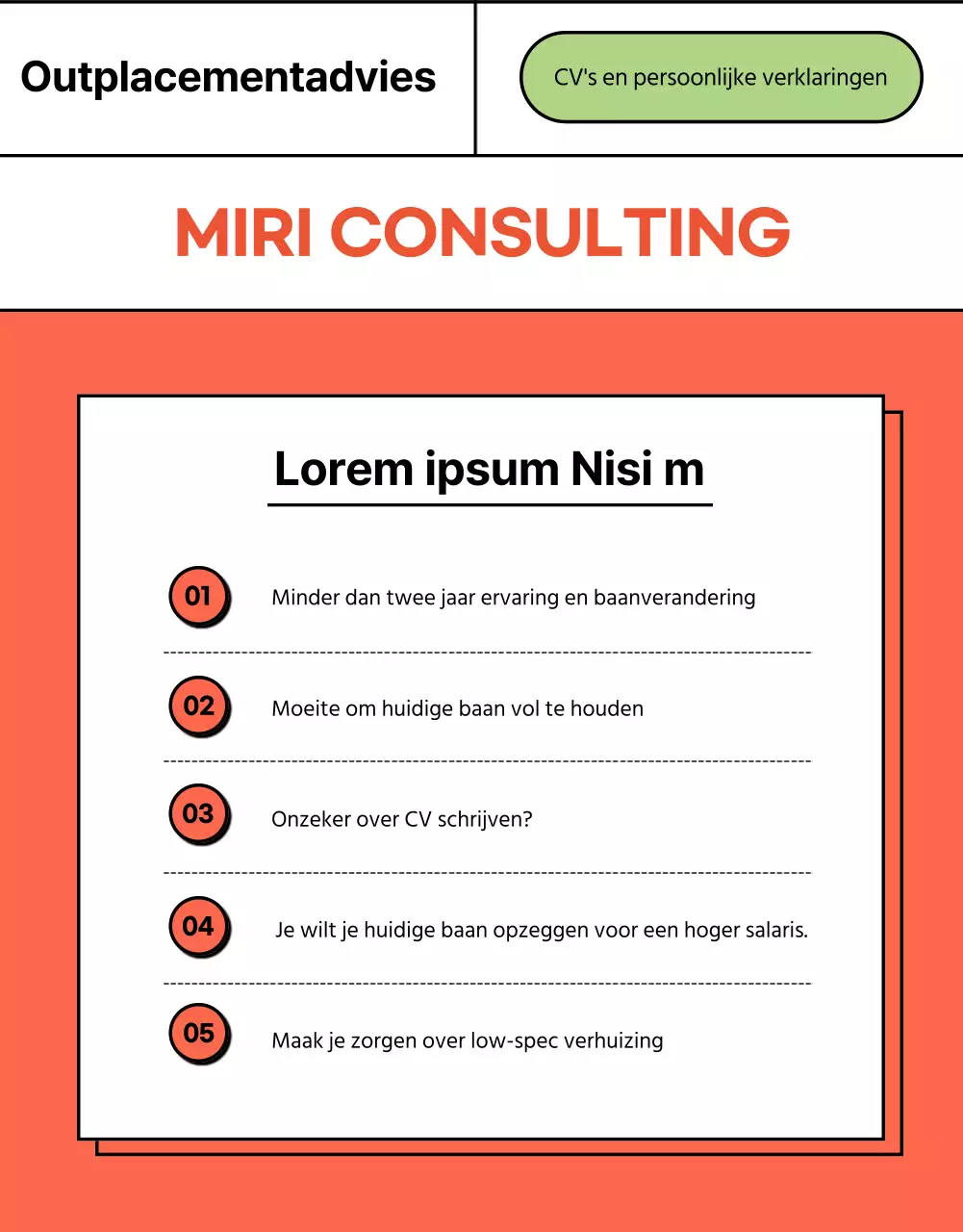 Promoot je cv-expertise met een eenvoudig rood-wit ebookconcept