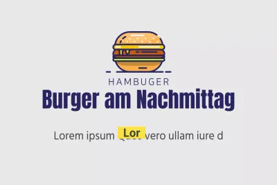 Nachmittags-Burger