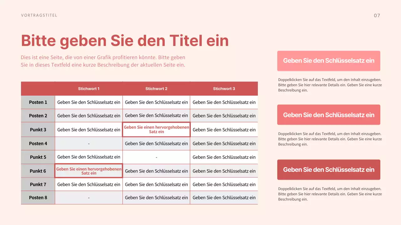 Präsentation verschiedener Layouts in beruhigenden Rottönen