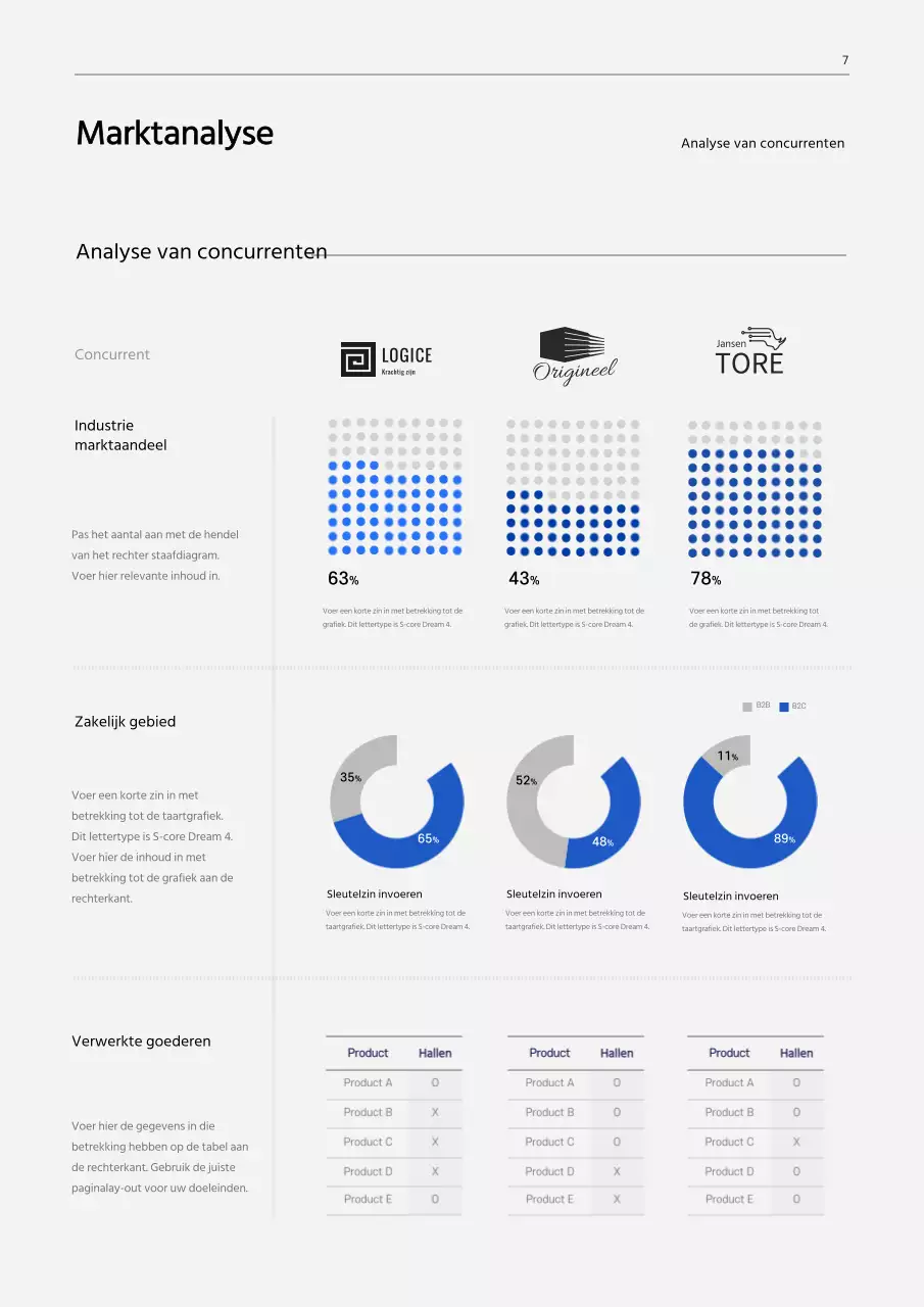 Zwart en blauw kleurverloop concept productie business plan